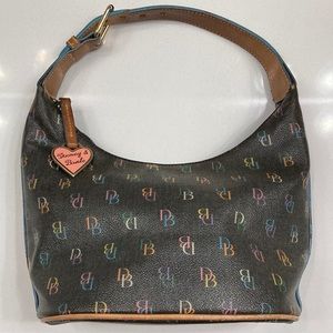 Dooney and bourke DB logo print mini hand bag